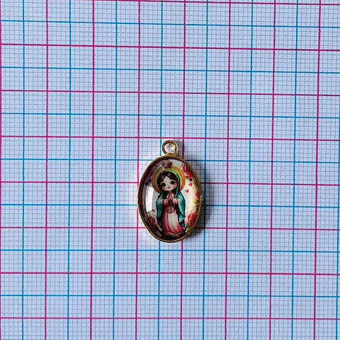 MEDALLA VIRGEN DE GUADALUPE INFANTIL BAÑO DE ORO DVZ-4-G/3-I