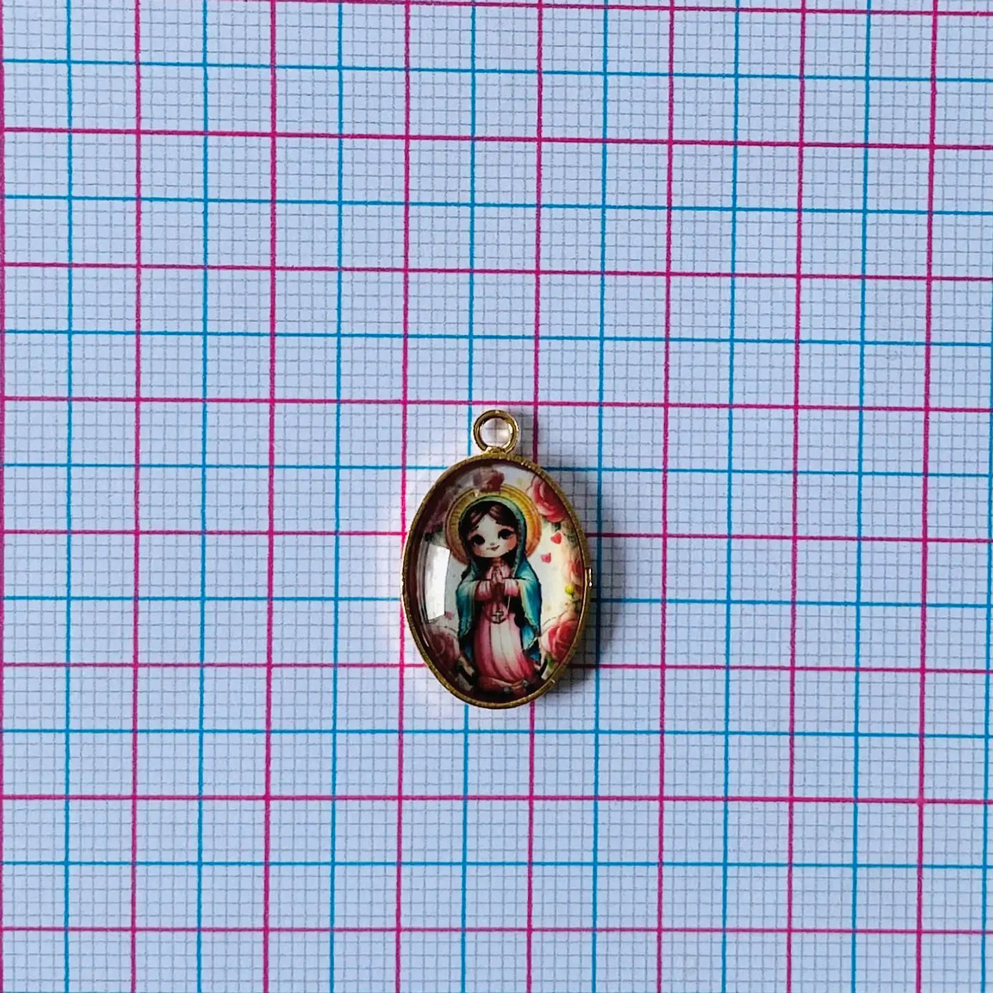 MEDALLA VIRGEN DE GUADALUPE INFANTIL BAÑO DE ORO DVZ-4-G/3-I 2