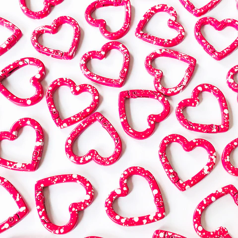 BROCHE MOSQUETÓN CORAZÓN (ELIGE TU COLOR FAVORITO) ZHBR12-30MM-2
