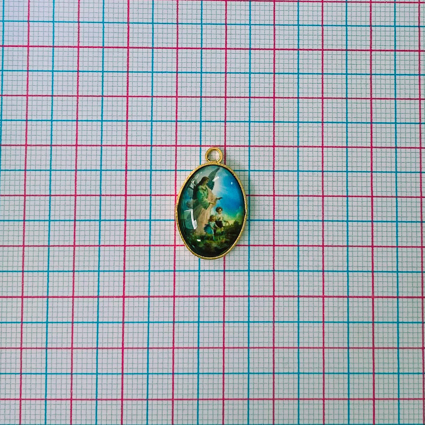 MEDALLA ÁNGEL DE LA GUARDA BAÑO DE ORO DVZ-4-G/19-1 2