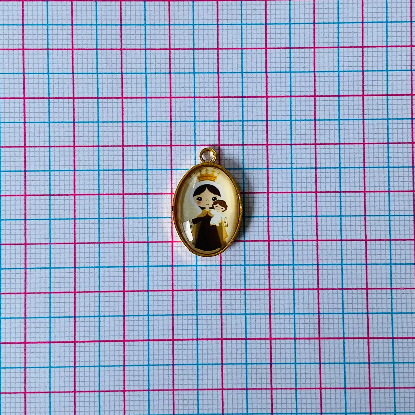 MEDALLA VIRGEN DEL CARMEN INFANTIL BAÑO DE ORO DVZ-4-G/2-2-I 2