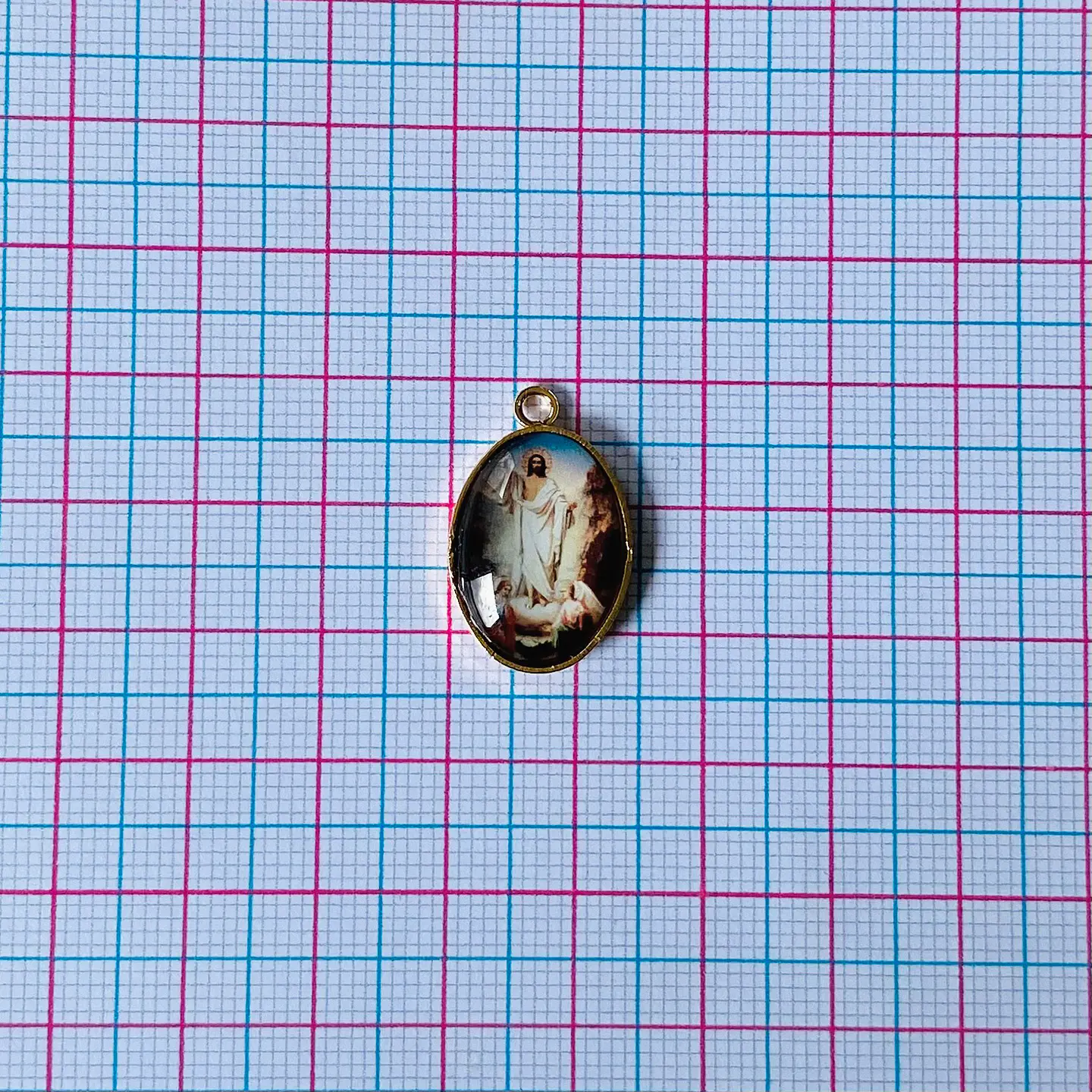 MEDALLA JESÚS RESUCITADO BAÑO DE ORO DVZ-4-G/41 2