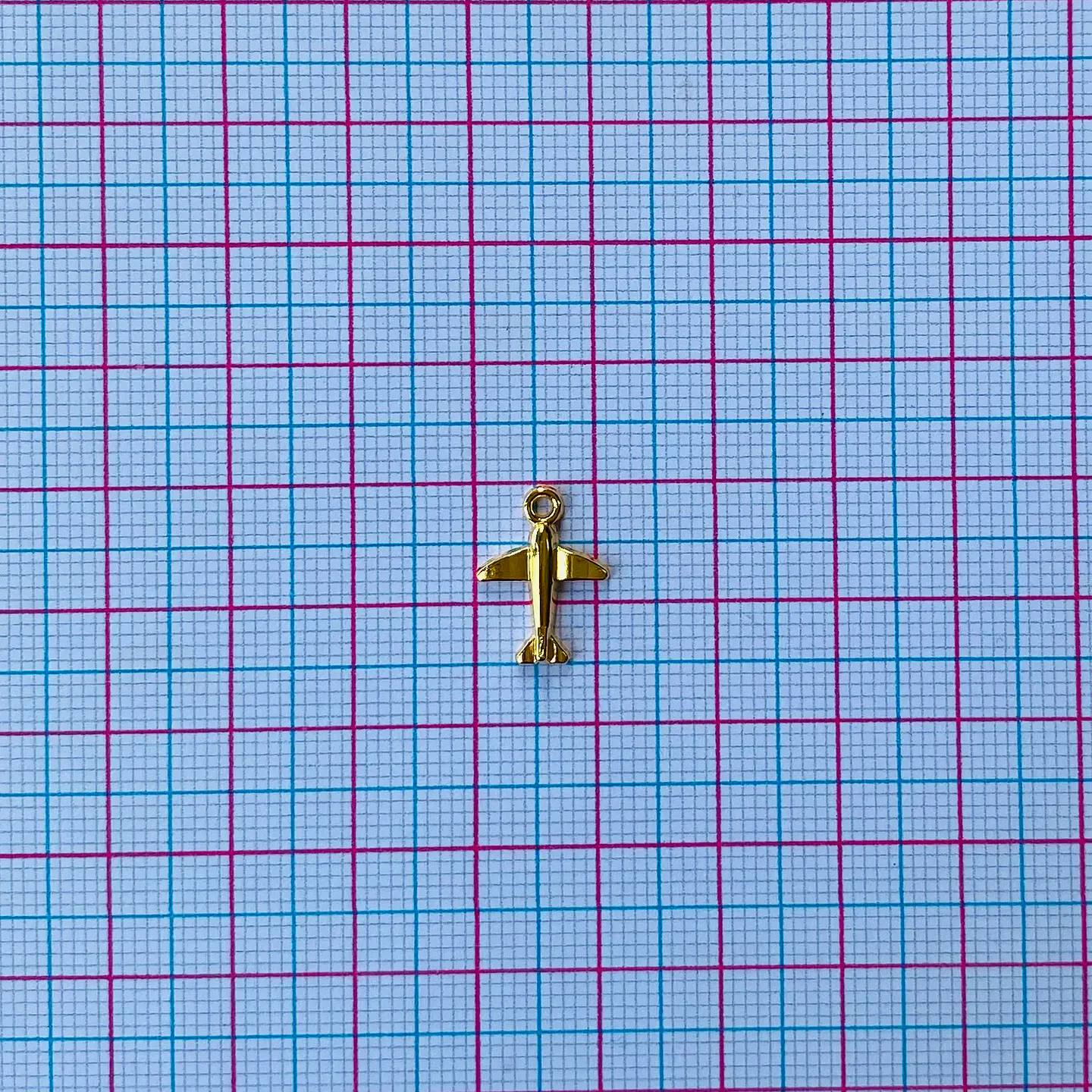 DIJE ✦ AVIÓN BAÑO DE ORO  2