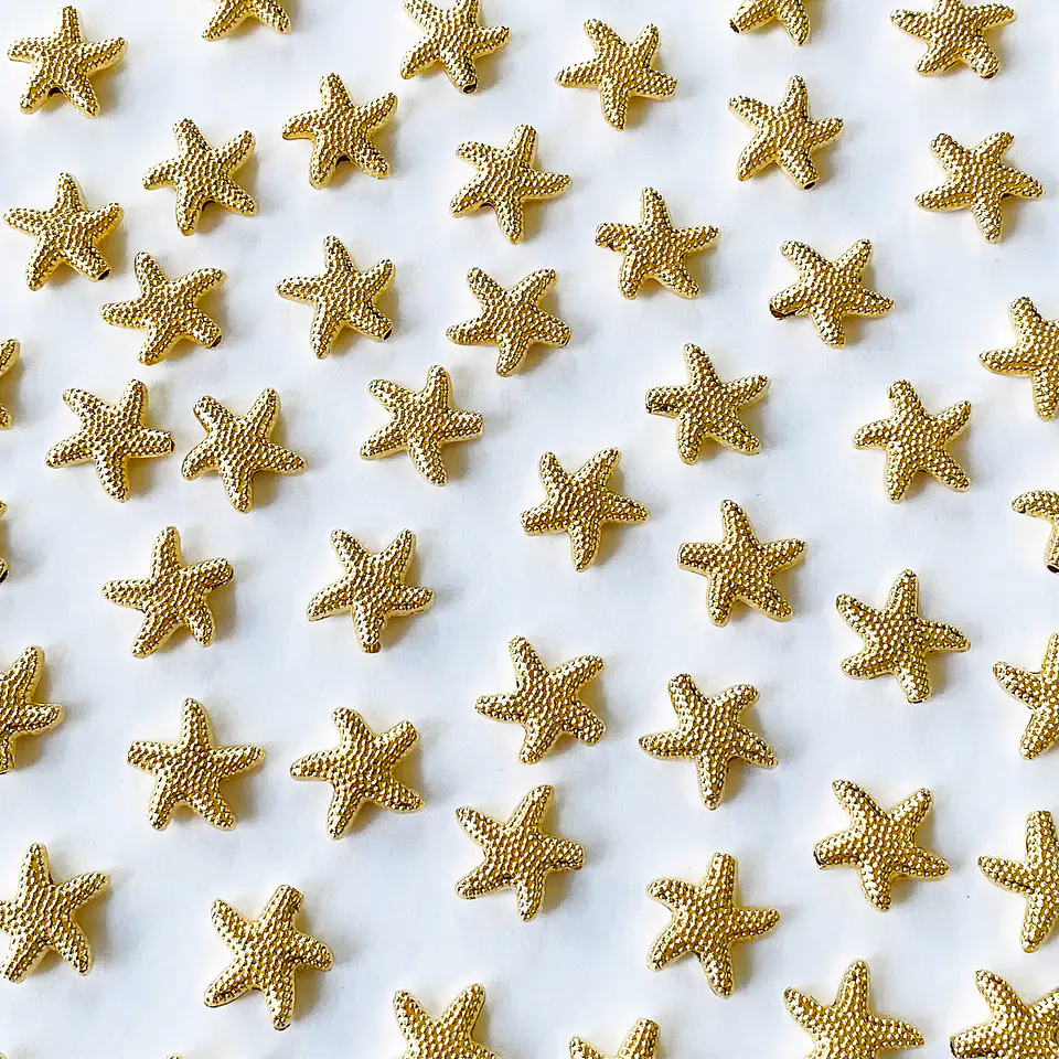 SEPARADOR ESTRELLA DE MAR BAÑO DE ORO W-6338-GOLD 1