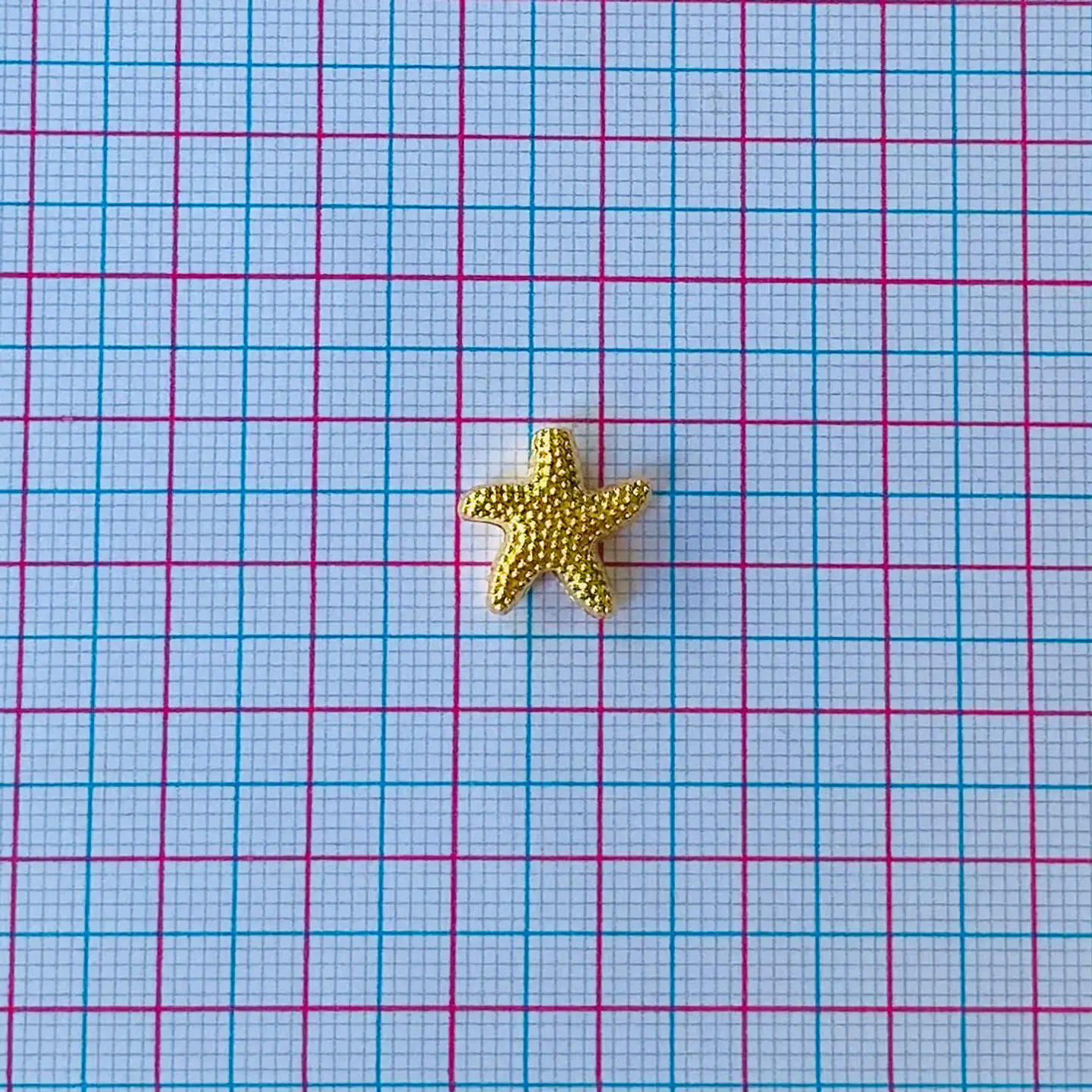 SEPARADOR ESTRELLA DE MAR BAÑO DE ORO W-6338-GOLD 2