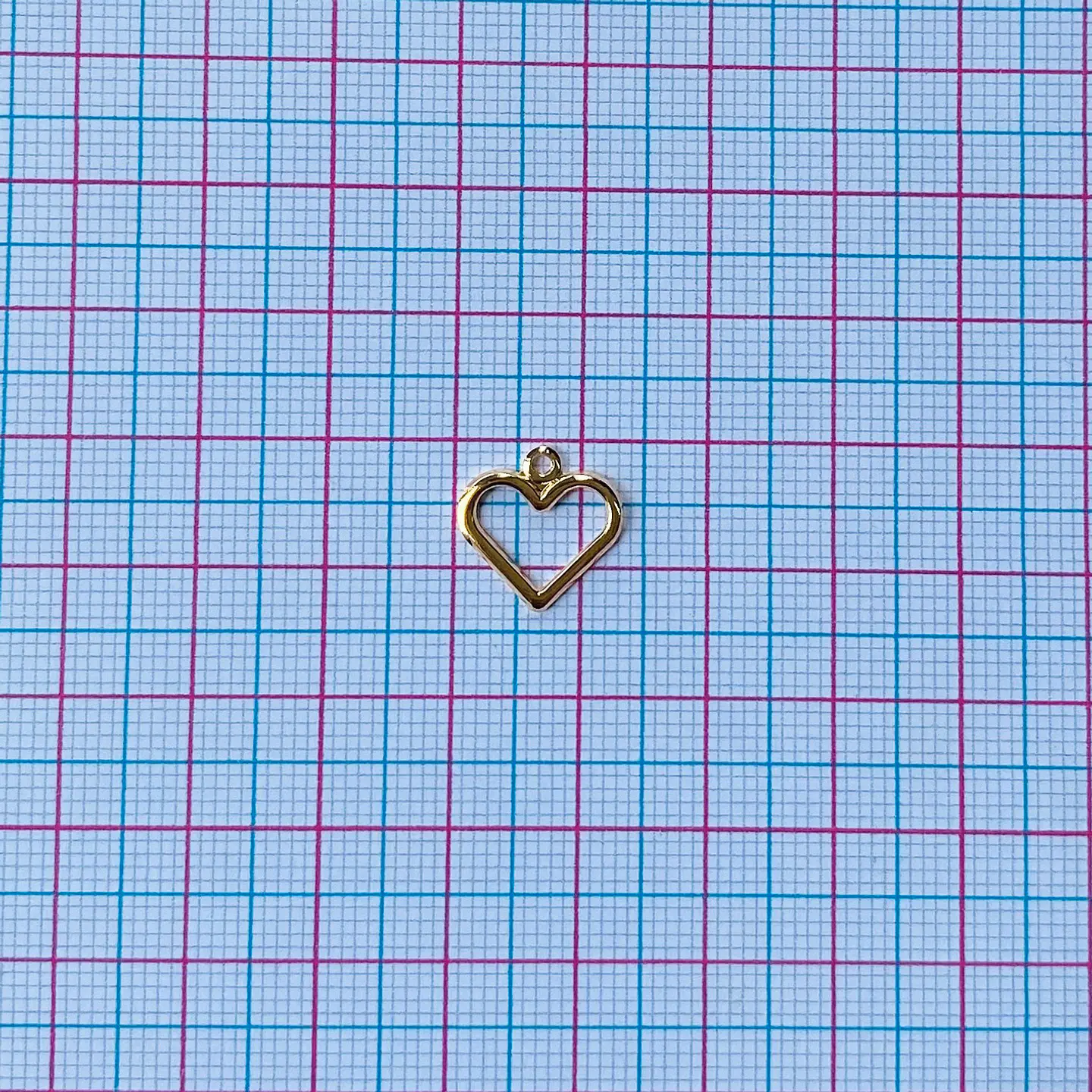 MINI DIJE ✦ CORAZÓN BAÑO DE ORO  2