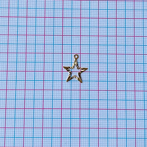 MINI DIJE ✦ ESTRELLA BAÑO DE ORO