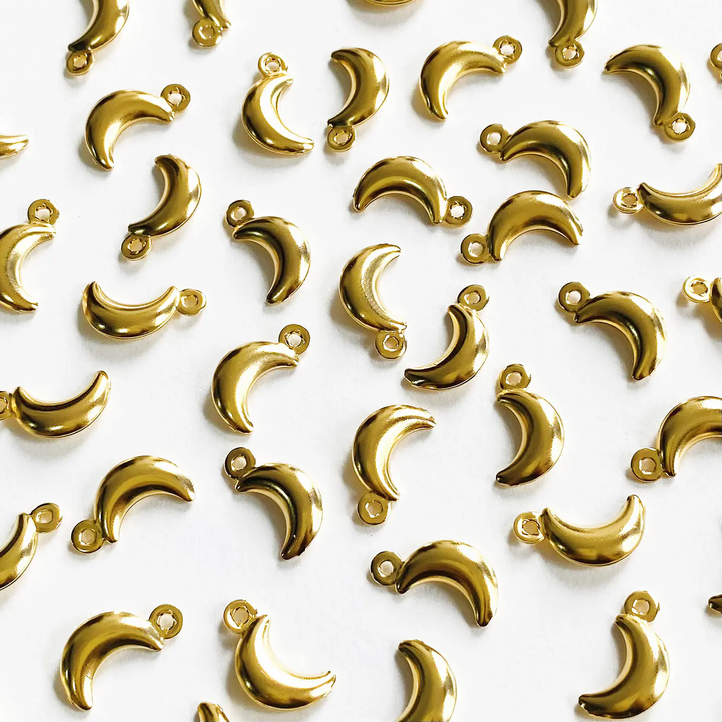 MINI DIJE MEDIA LUNA BAÑO DE ORO WZ00296-GOLD 1