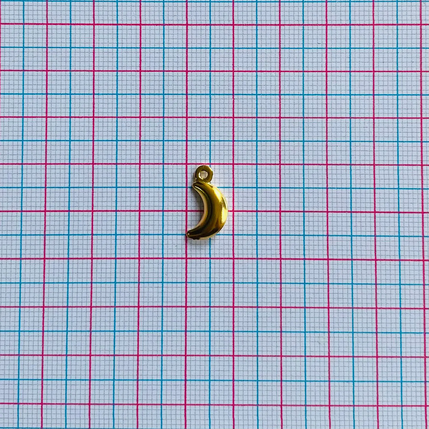 MINI DIJE MEDIA LUNA BAÑO DE ORO WZ00296-GOLD 2