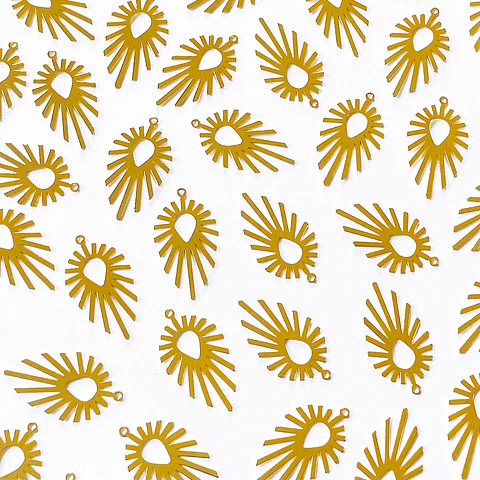 DIJE ✦ GOTA DESTELLO BAÑO DE ORO