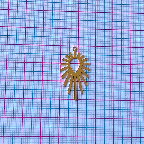 DIJE ✦ GOTA DESTELLO BAÑO DE ORO
