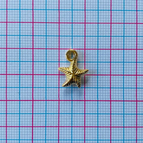 DIJE ESTRELLA DE MAR BAÑO DE ORO Z096-G