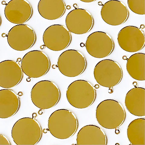 HERRAJE ✦ BASE PARA ENCASQUETAR BAÑO DE ORO