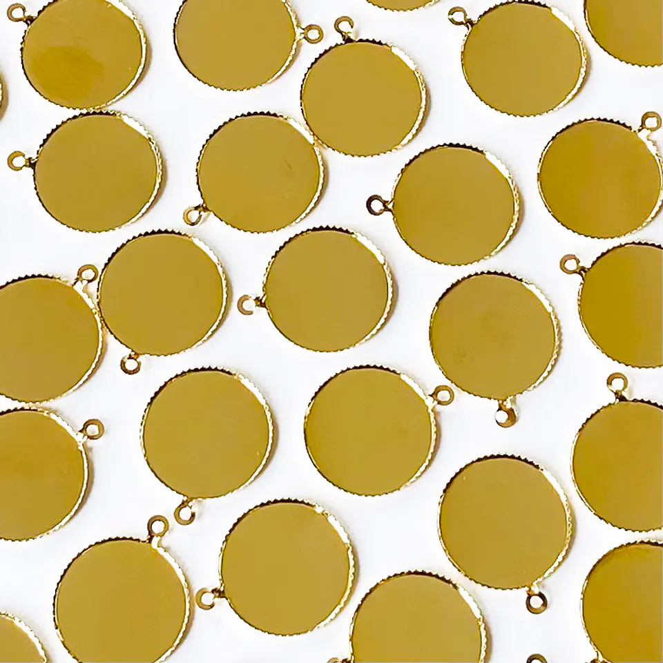 HERRAJE ✦ BASE PARA ENCASQUETAR BAÑO DE ORO 1