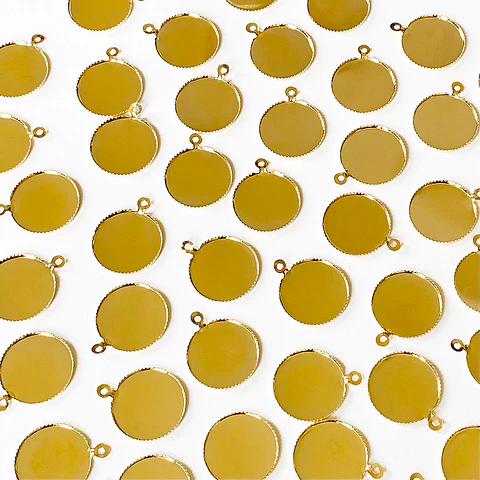 HERRAJE ✦ BASE PARA ENCASQUETAR BAÑO DE ORO