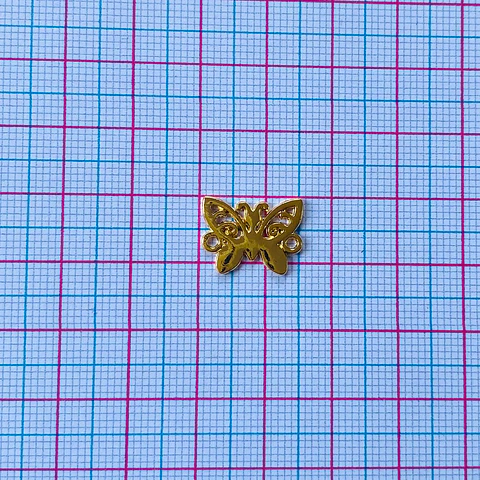 DIJE MARIPOSA BAÑO DE ORO F61572-GOLD