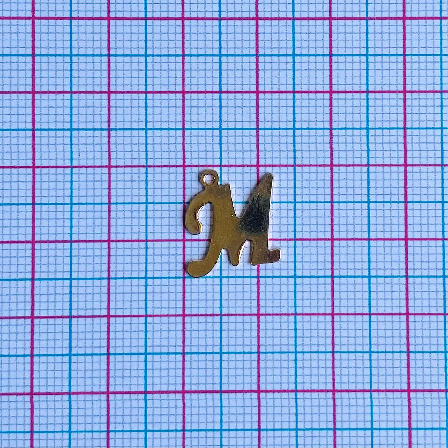 DIJE LETRA M ACERO CTA-26L-1M 2