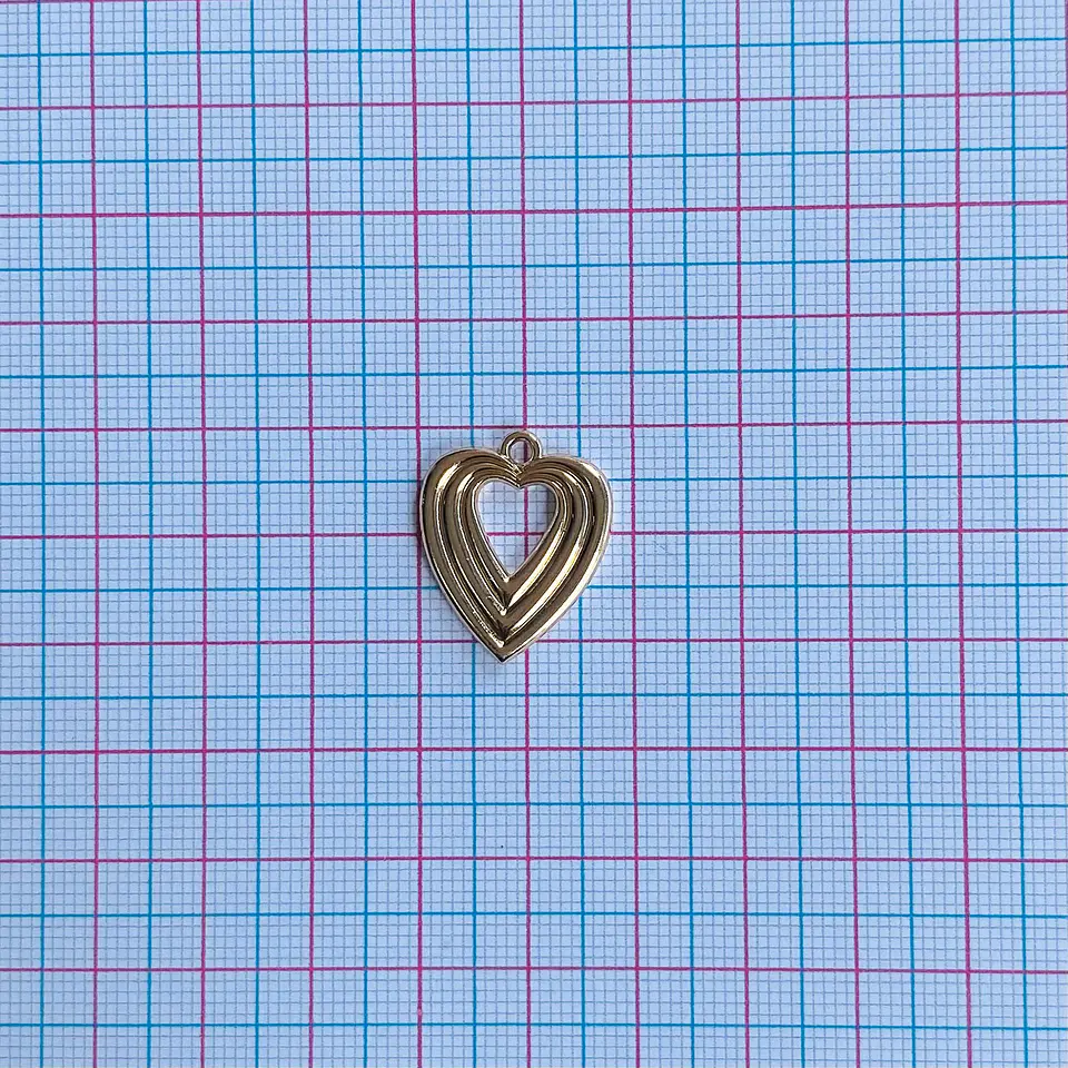 DIJE CORAZÓN FANTASÍA MY-63 2