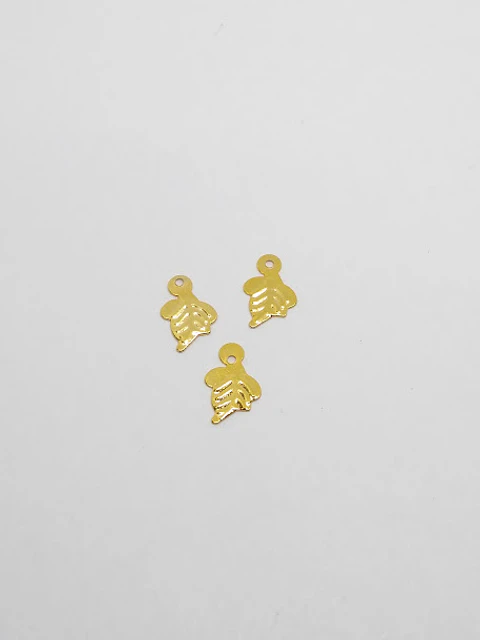 HOJA MINI DIJE BAÑO DE ORO T1612               
