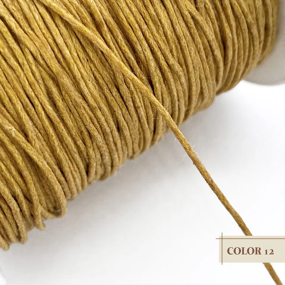 CORDÓN ✦ ENCERADO (ELIGE TU COLOR FAVORITO) 1MM 12