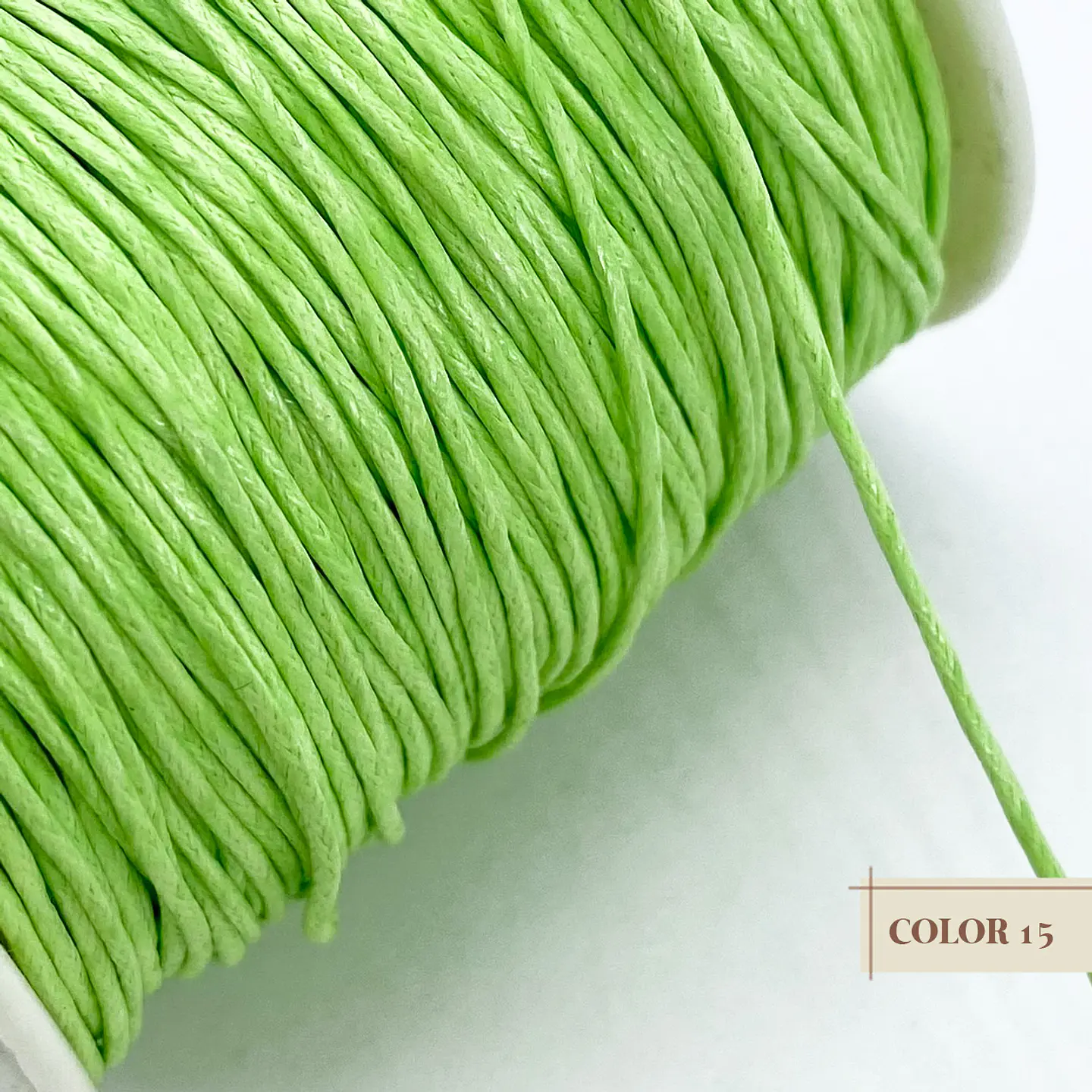 CORDÓN ✦ ENCERADO (ELIGE TU COLOR FAVORITO) 1MM 15