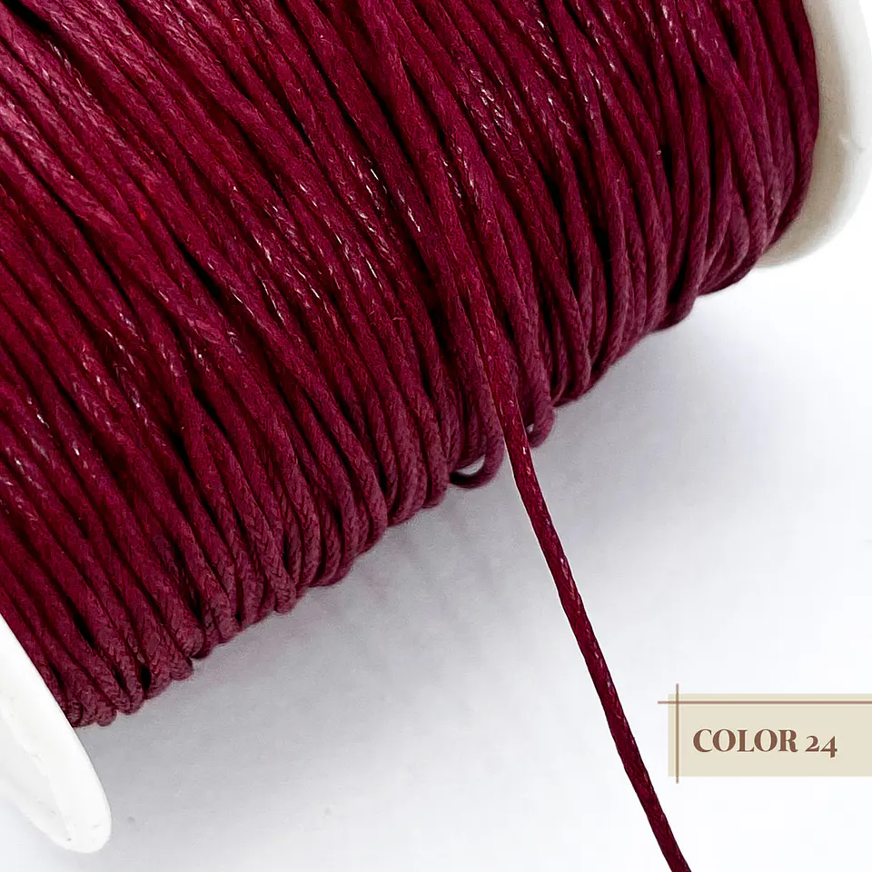 CORDÓN ✦ ENCERADO (ELIGE TU COLOR FAVORITO) 1MM 24