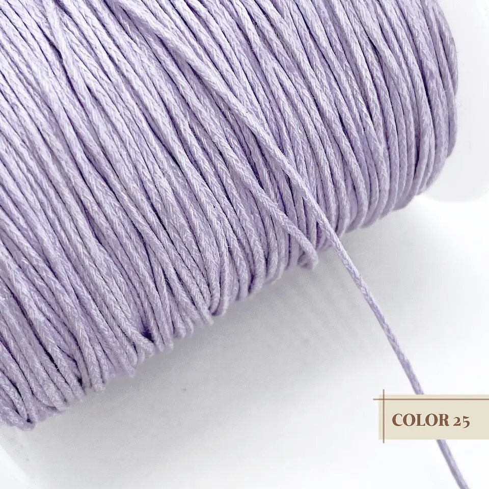 CORDÓN ✦ ENCERADO (ELIGE TU COLOR FAVORITO) 1MM 25