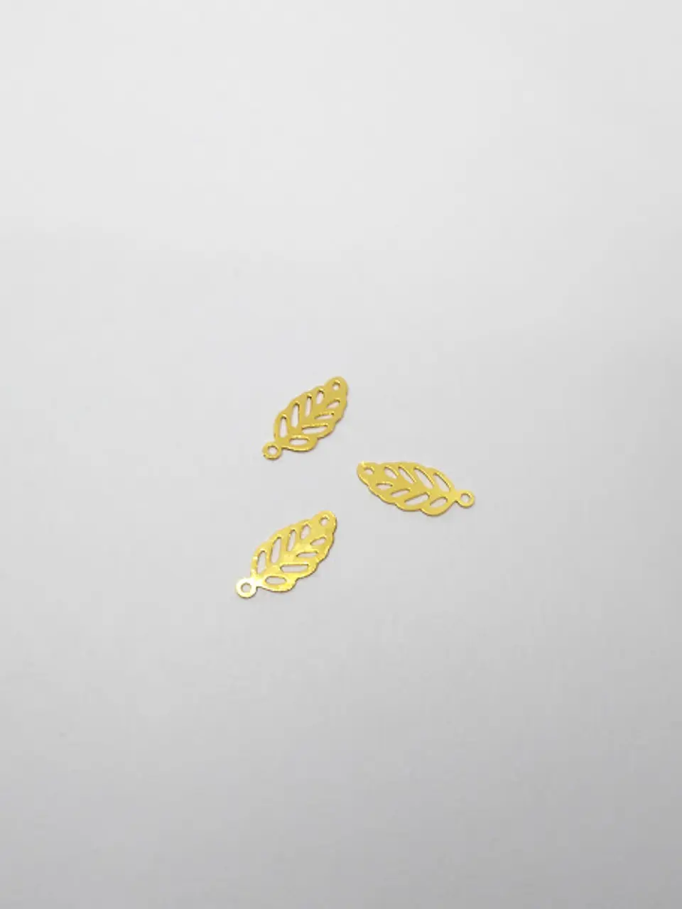 HOJA MINI DIJE BAÑO DE ORO XW00902                                   1