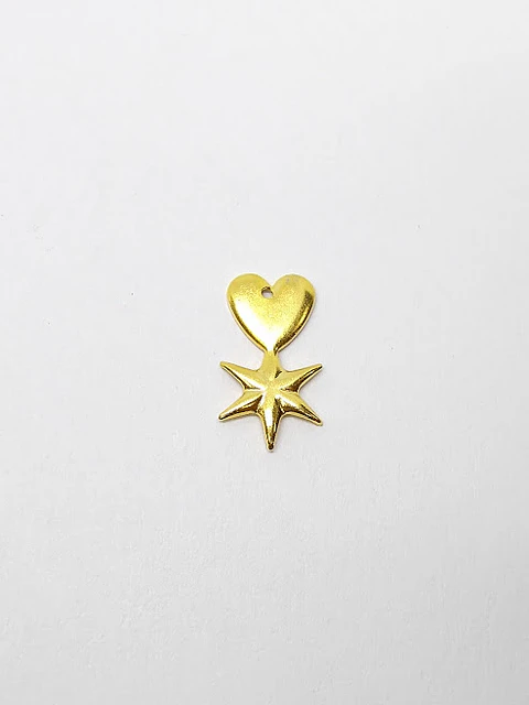 CORAZÓN MINI DIJE BAÑO DE ORO T3410               