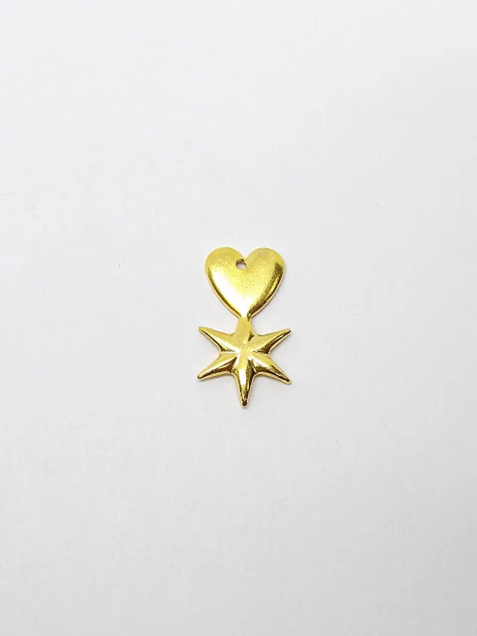 CORAZÓN MINI DIJE BAÑO DE ORO T3410                1
