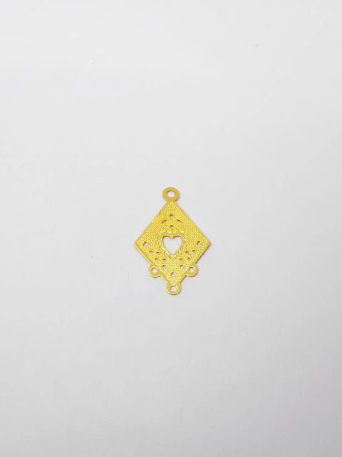 MINI DIJE ROMBO BAÑO DE ORO T5055                                  