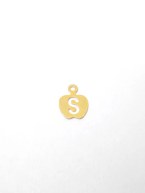 MANZANA MINI DIJE BAÑO DE ORO T1328               