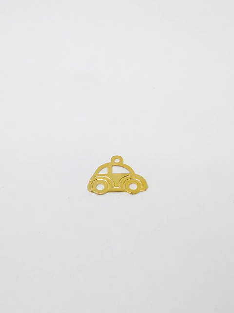 CARRO MINI DIJE BAÑO DE ORO FT-15-GOLD