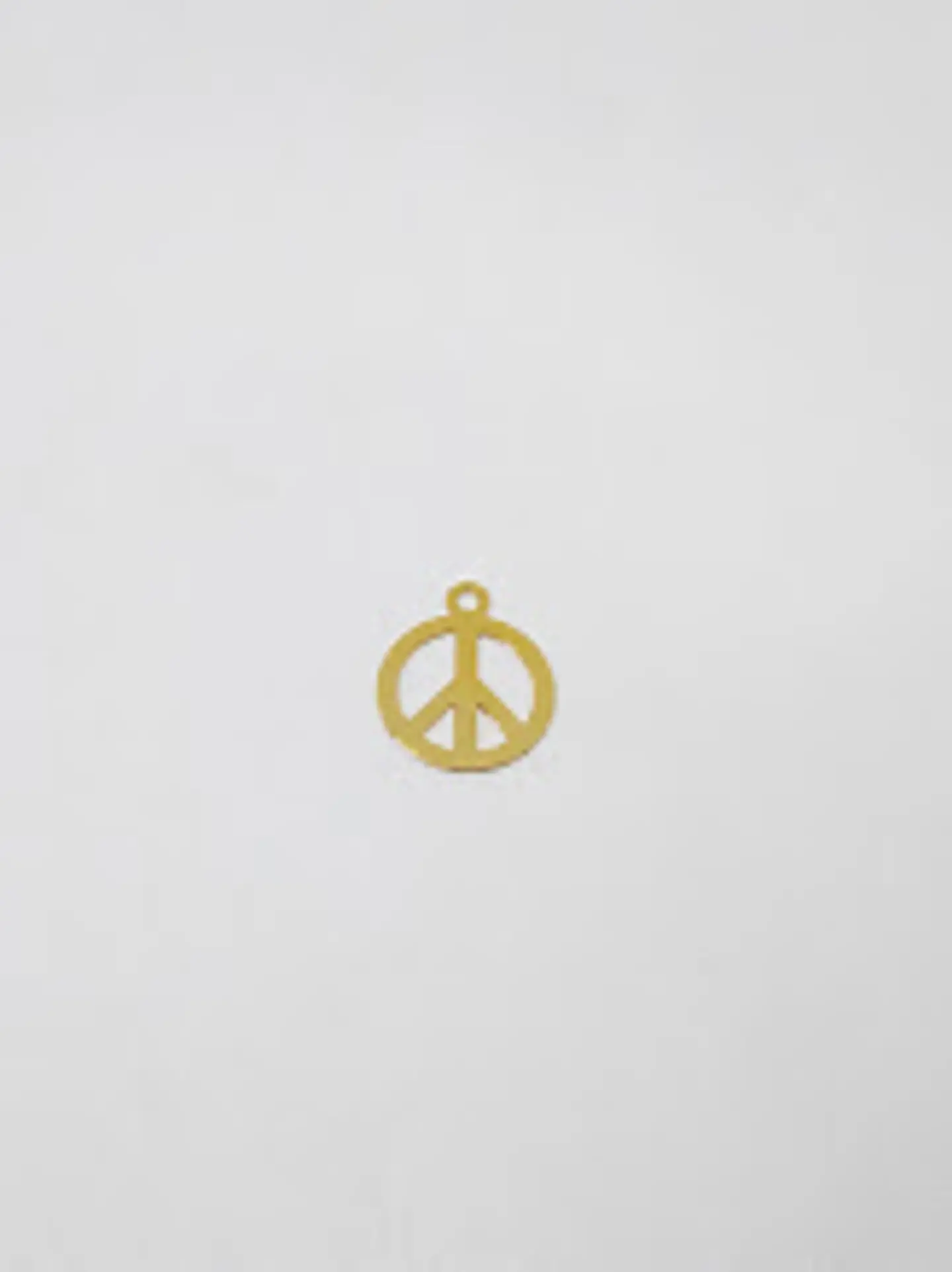 MINI DIJE ✦ SÍMBOLO DE LA PAZ BAÑO DE ORO  1