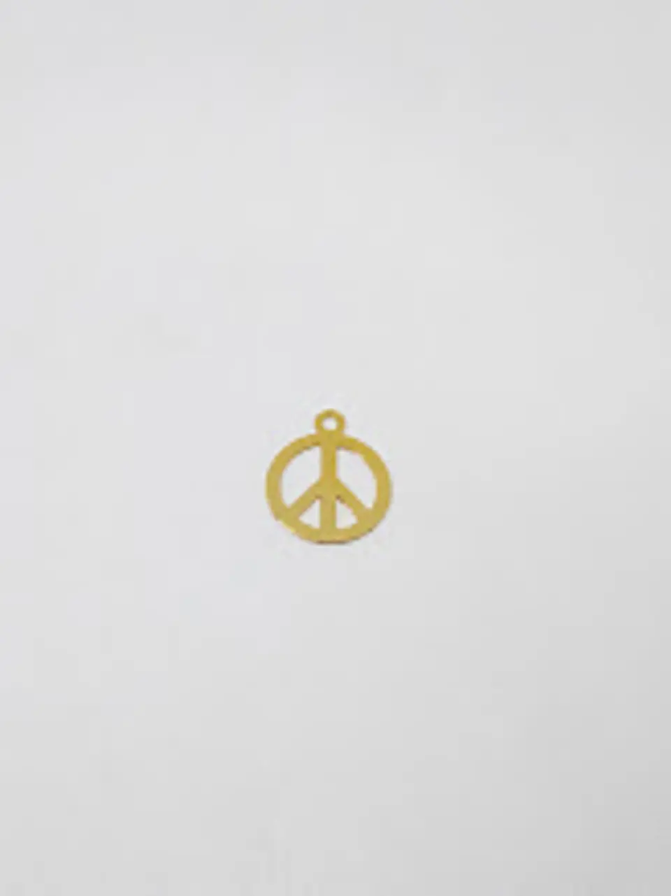 MINI DIJE ✦ SÍMBOLO DE LA PAZ BAÑO DE ORO  1