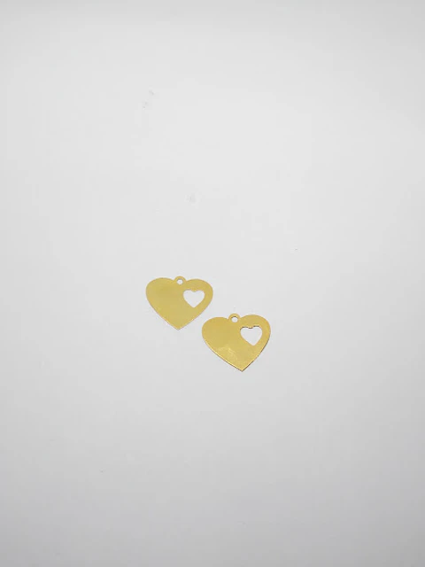 MINI DIJE ✦ CORAZÓN BAÑO DE ORO 15*13 MM