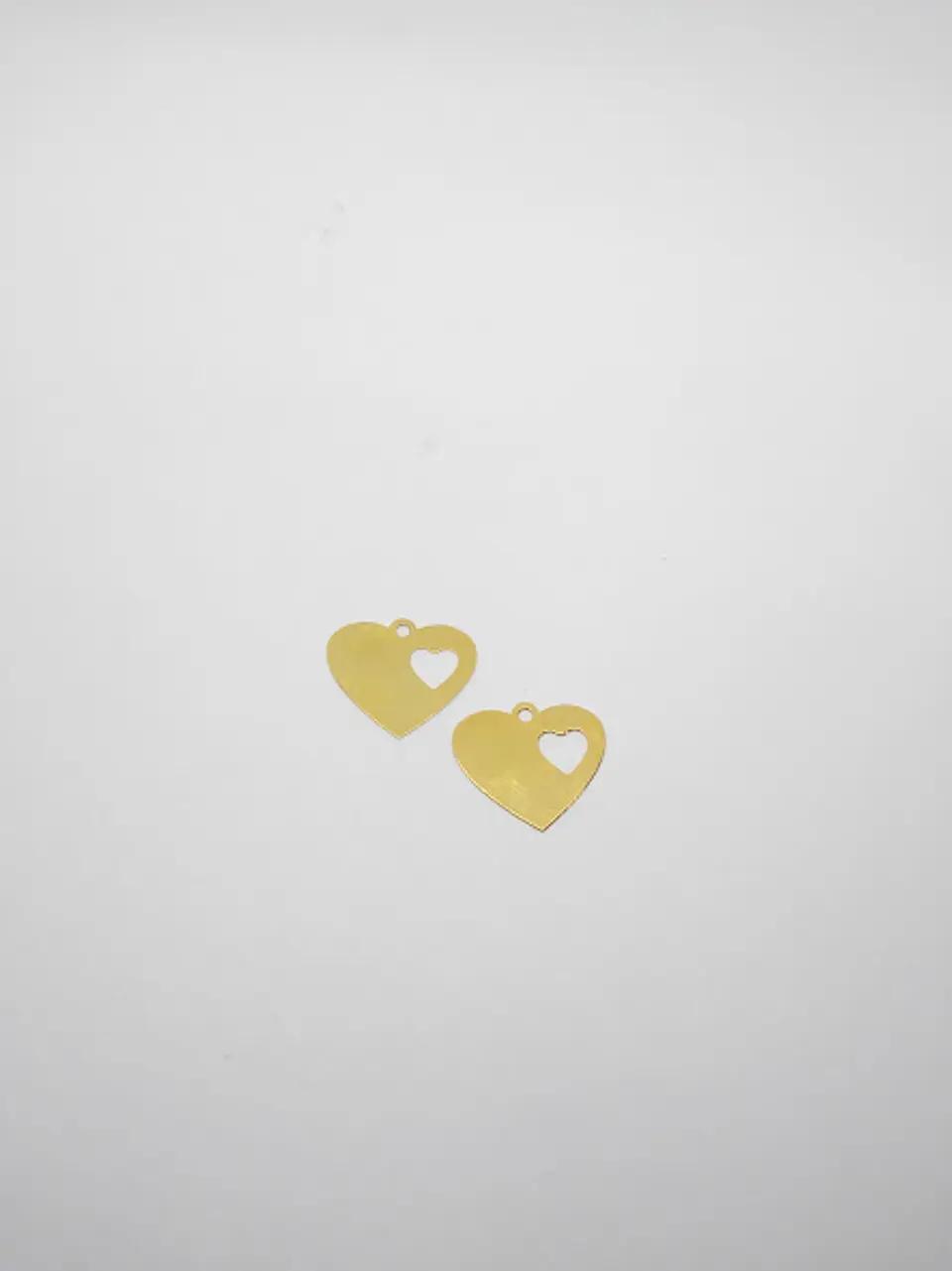 MINI DIJE ✦ CORAZÓN BAÑO DE ORO 15*13 MM 1
