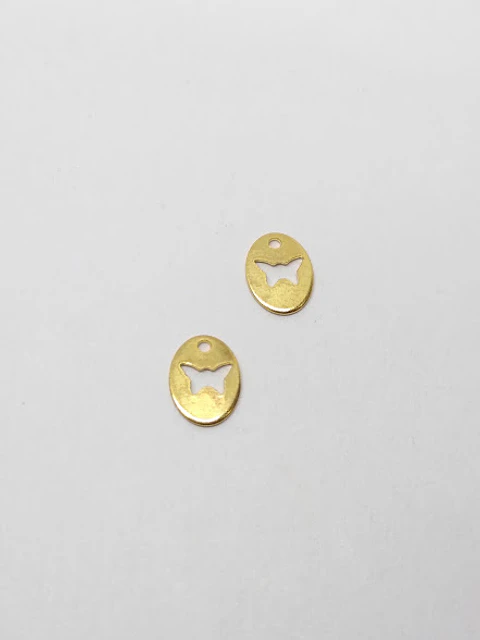 MARIPOSA MINI DIJE BAÑO DE ORO T3473                                       