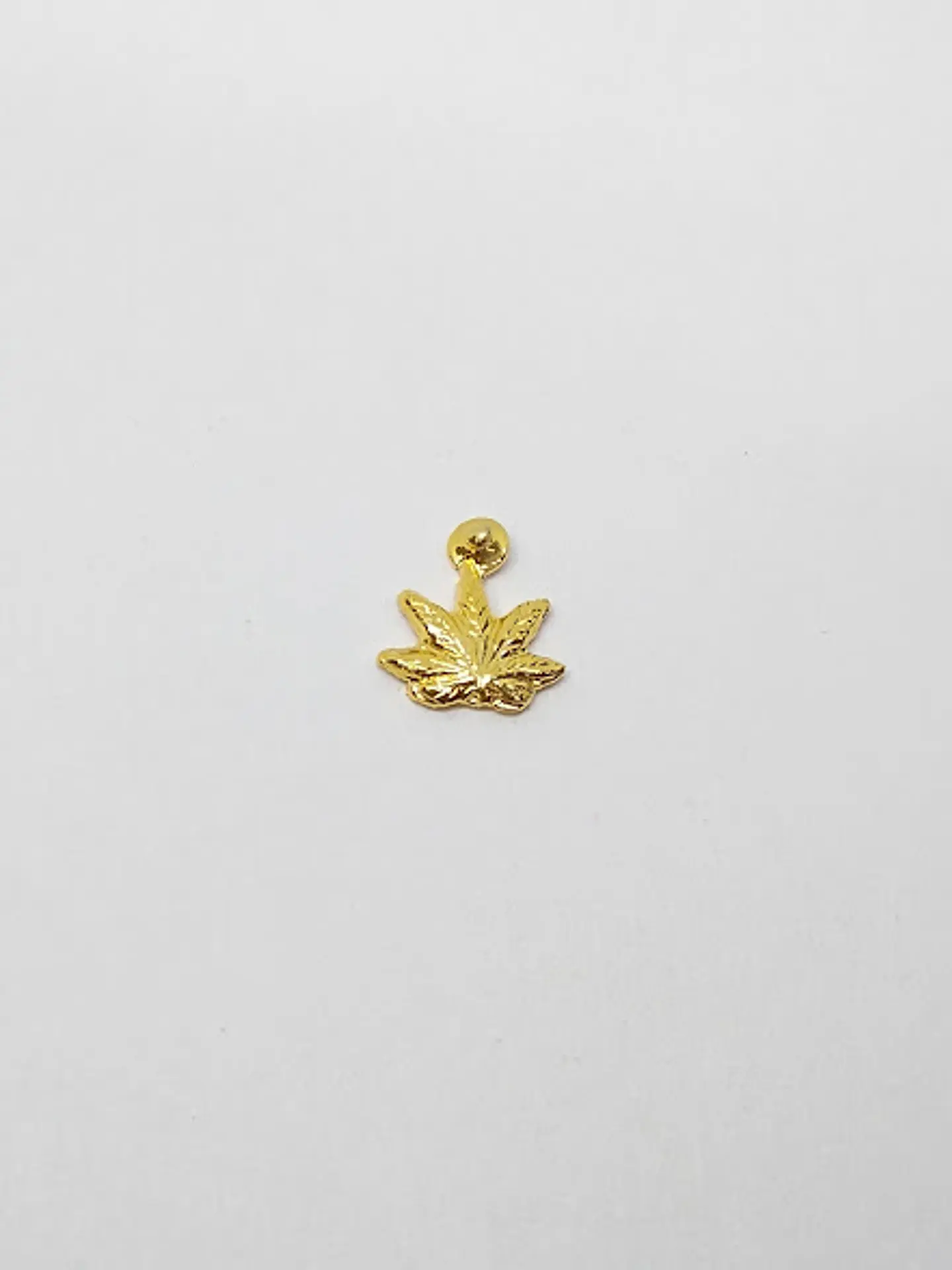 HOJA MINI DIJE BAÑO DE ORO T3469                             1