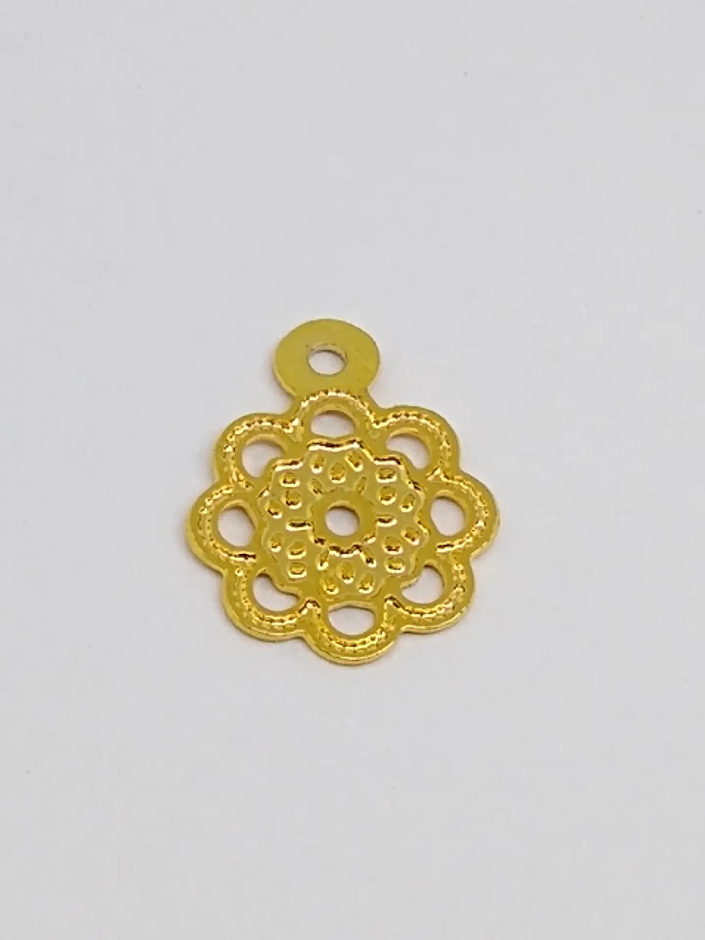 MANDALA MINI DIJE BAÑO DE ORO DTS-005                                              1