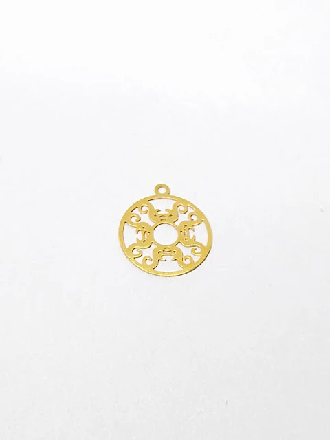 MANDALA MINI DIJE BAÑO DE ORO T5187                                         