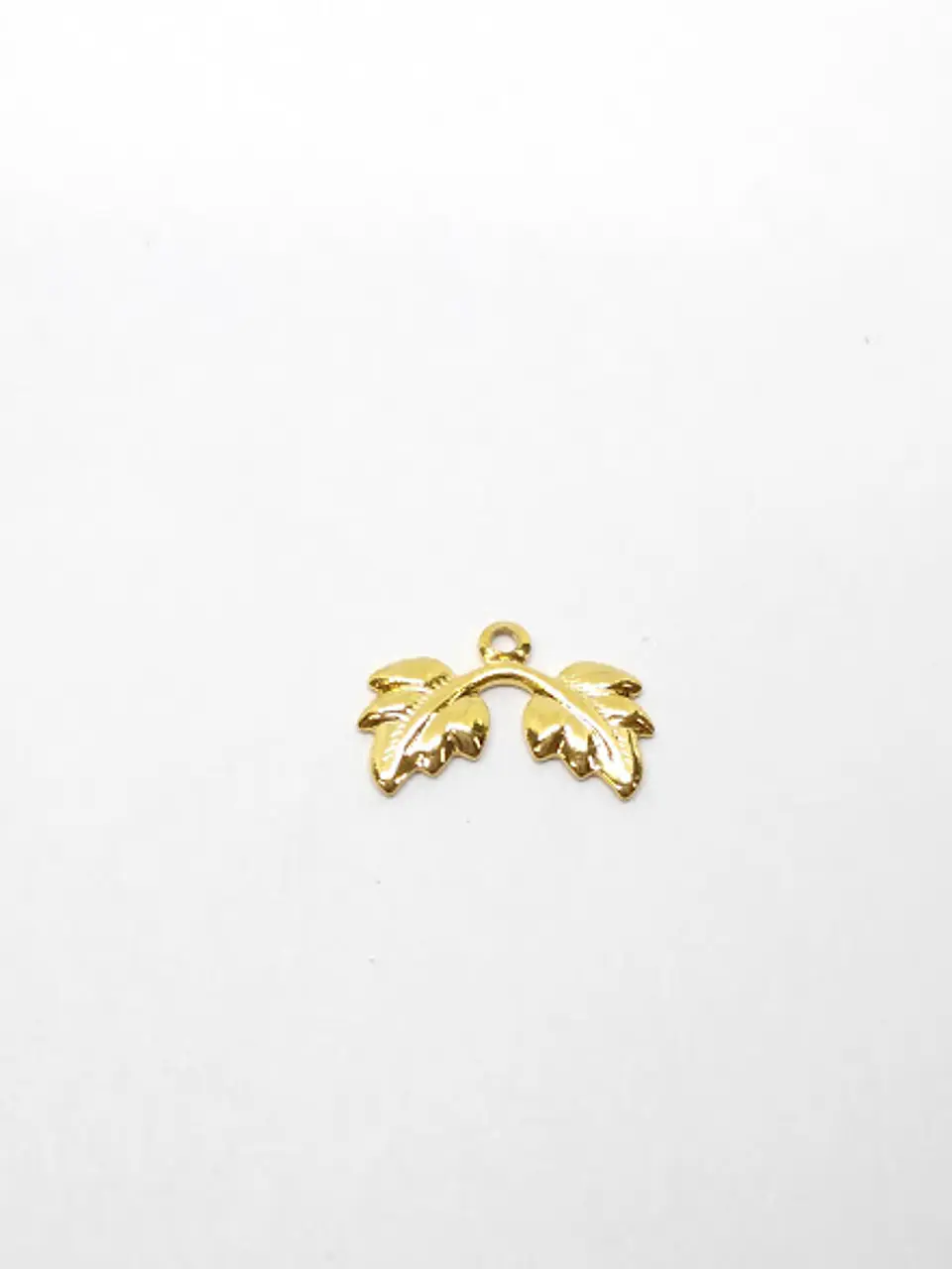 HOJA MINI DIJE BAÑO DE ORO T1321                                        1