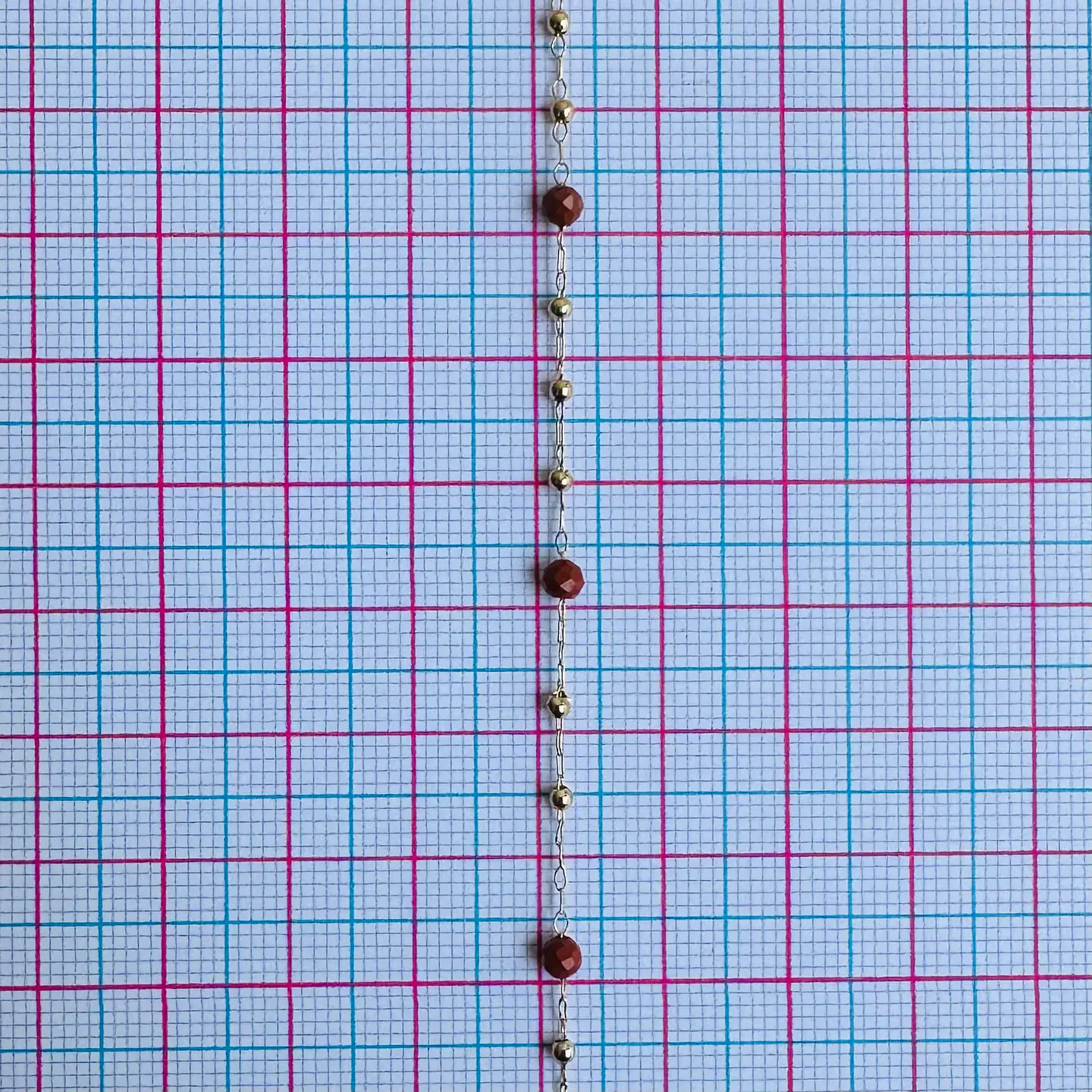 CADENA JASPE ROJO MK-330 2