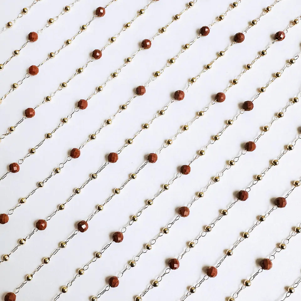 CADENA JASPE ROJO MK-330 1