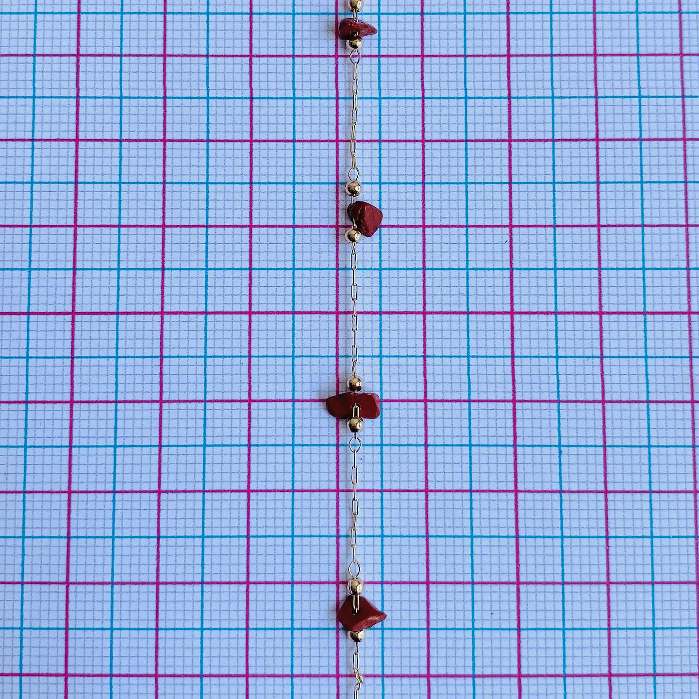 CADENA JASPE ROJO PICADO MK-336 2