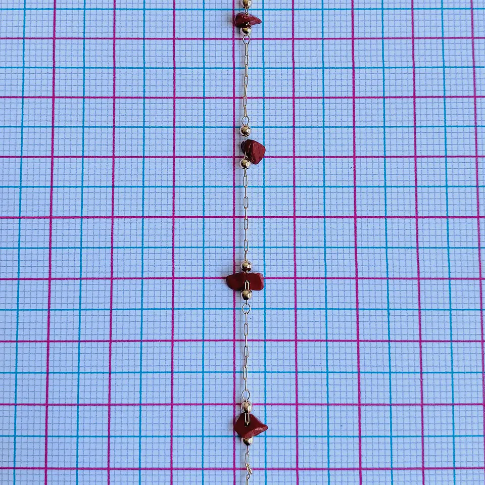 CADENA JASPE ROJO PICADO MK-336 2