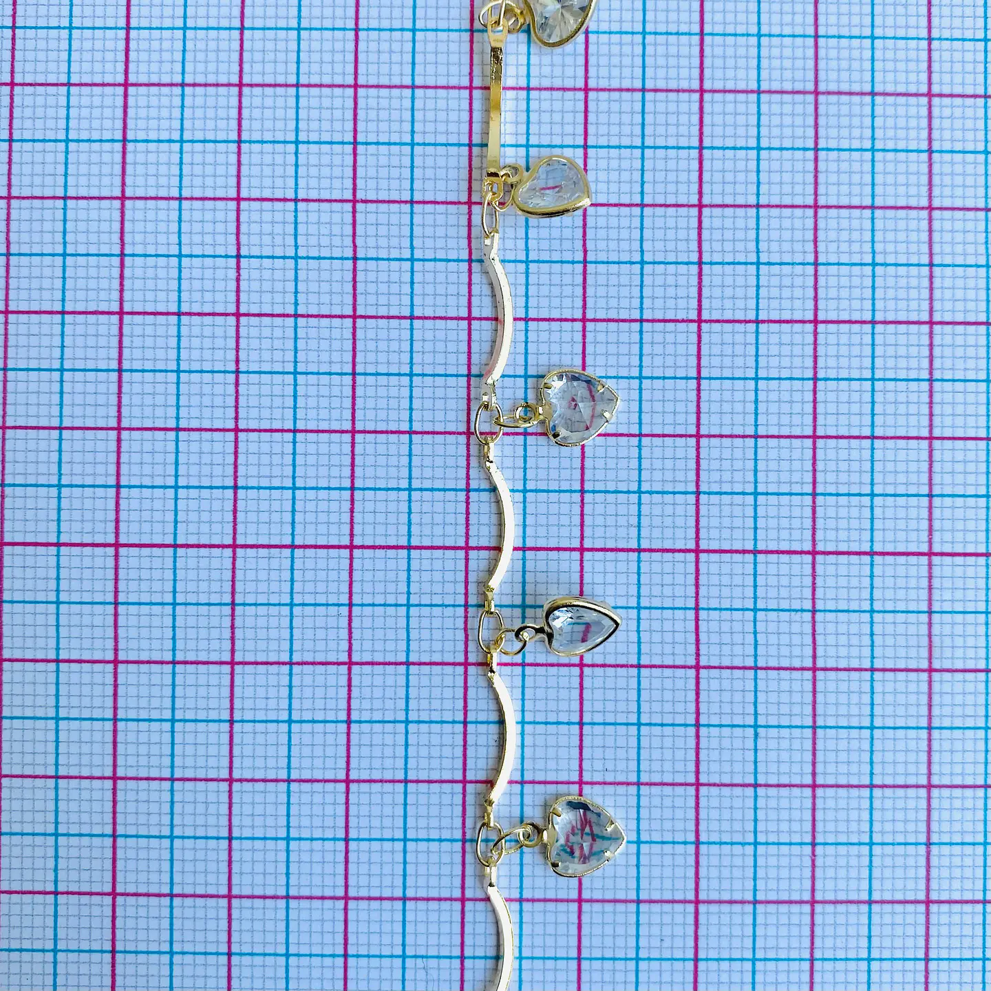 CADENA DIJE CORAZÓN DE CRISTAL MK-349 2