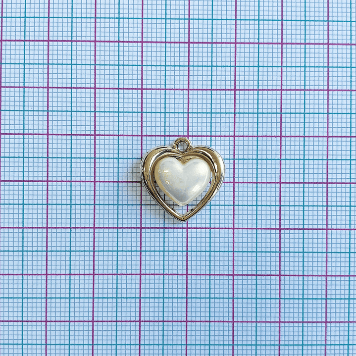 DIJE CORAZÓN PERLADO MY-31 2