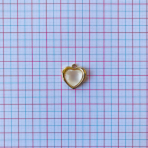 DIJE CORAZÓN PIEDRA LUNAR MY-32