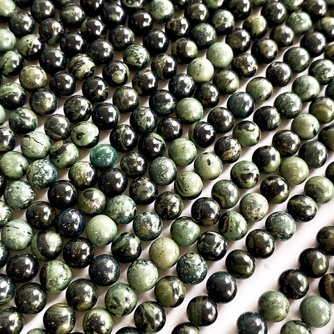 PIEDRA NATURAL ✦ JASPE VERDE 6MM